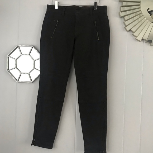 J Brand Coated Dark Brown Moto Jeans 29 - Picture 2 of 7